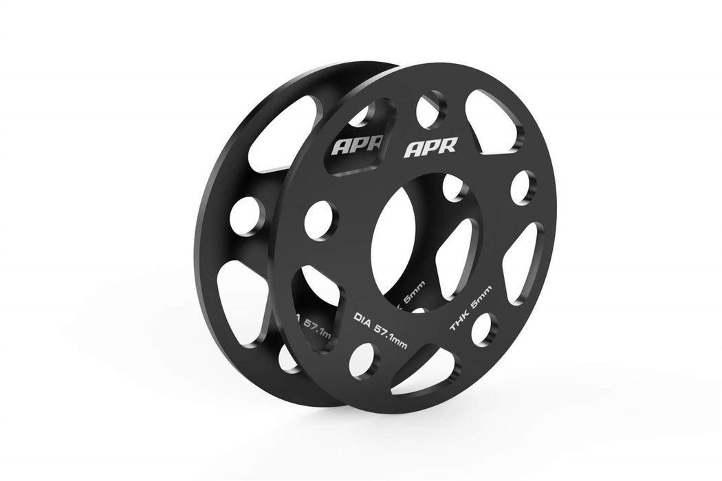 APR Wheel Spacer Kit; 2 Pc. Set; 5x112 Bolt Pattern; 57.1MM CB - 5MM Thick; - MS100152