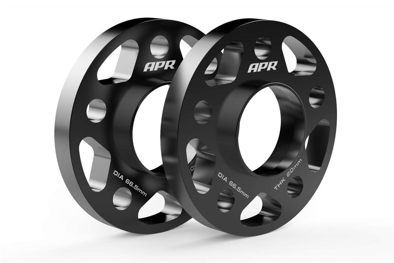 APR Wheel Spacer Kit; 2 Pc. Set; 5x112 Bolt Pattern; 66.5MM CB - 20MM Thick; - MS100191