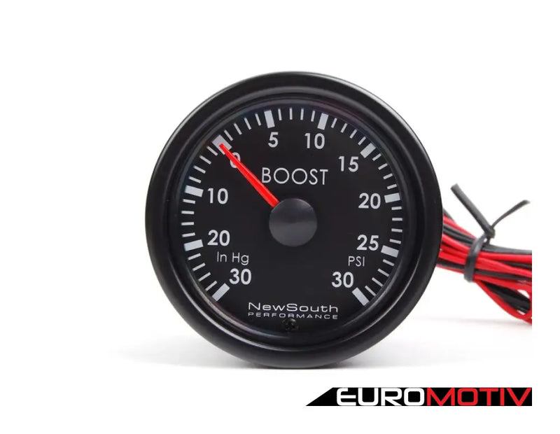 Newsouth 52Mm Boost Gauge - 30In Hg/30 Psi