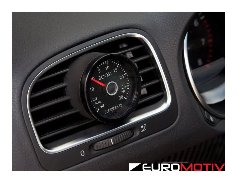 Newsouth Angled Vent Pod Boost Gauge Kit - White Color Backlighting