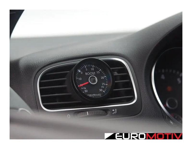 Newsouth Angled Vent Pod Boost Gauge Kit - White Color Backlighting