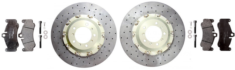 Surface Transforms Carbon Ceramic Discs for Porsche 981/718 GT4 Clubsport - 380x32mm Front Set