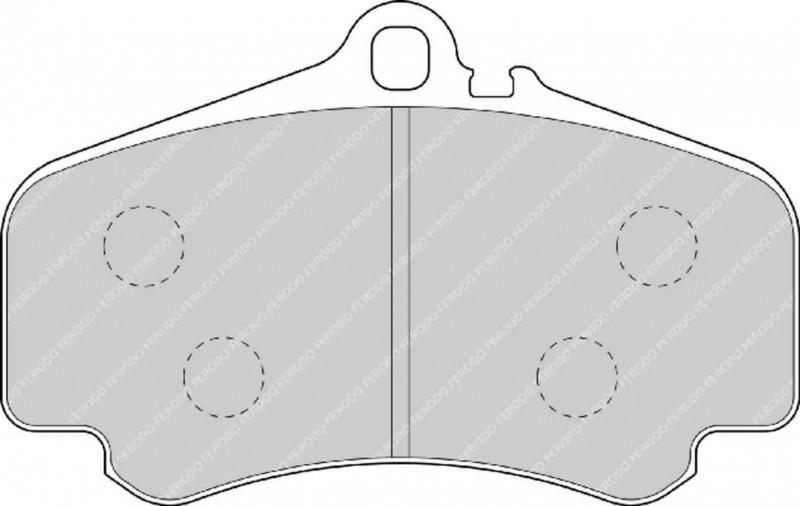 Ferodo DS2500 Racing Brake Pads for Porsche 997 3.8 Carrera S/4S/GTS/4GTS - Front