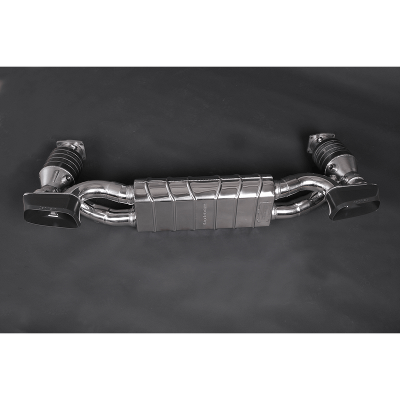 Porsche 997 Turbo FL & Turbo S - Valved Exhaust & 200 Cell Sport Cats with Ceramic Coated End Pipes  02PO01203002