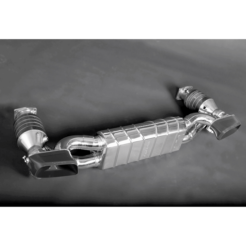 Porsche 997 Turbo FL & Turbo S - Valved Exhaust & 200 Cell Sport Cats with Ceramic Coated End Pipes  02PO01203002