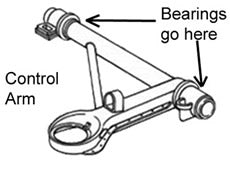 PolyBronze Control Arm Bearings, 911/912/930/914 (1965-89)