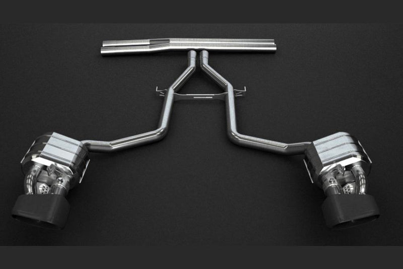 Porsche Panamera 970 Turbo & Turbo S – Valved Exhaust System & Mid-Pipes (NO Remote) 02PO04703012