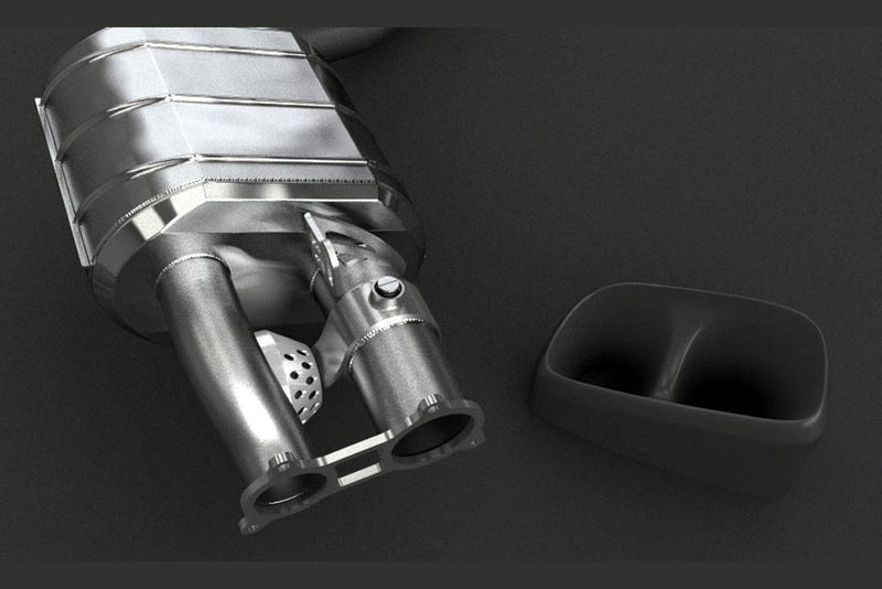 Porsche Panamera 970 Turbo & Turbo S – Valved Exhaust System & Mid-Pipes (NO Remote) 02PO04703012