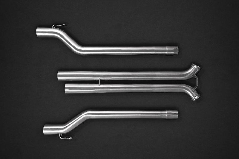 Porsche Panamera 971 Turbo & Turbo S – Valved Exhaust System & Mid-Pipes (NO Remote) 02PO04703008