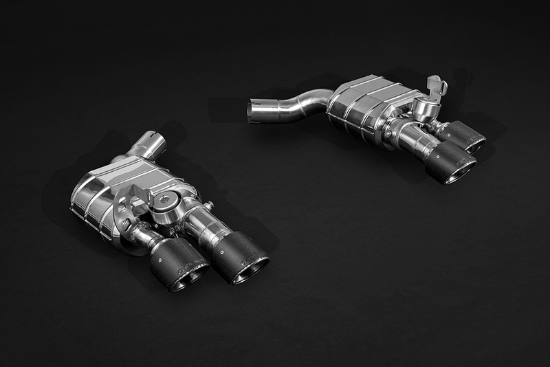 Porsche Panamera 971 Turbo/S – Valved Exhaust System & Mid-Pipes (Carbon Fiber Tips) 02PO04703012