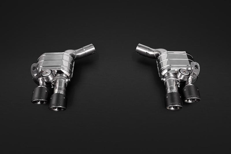 Porsche Panamera 971 Turbo/S – Valved Exhaust System & Mid-Pipes (Carbon Fiber Tips) 02PO04703012