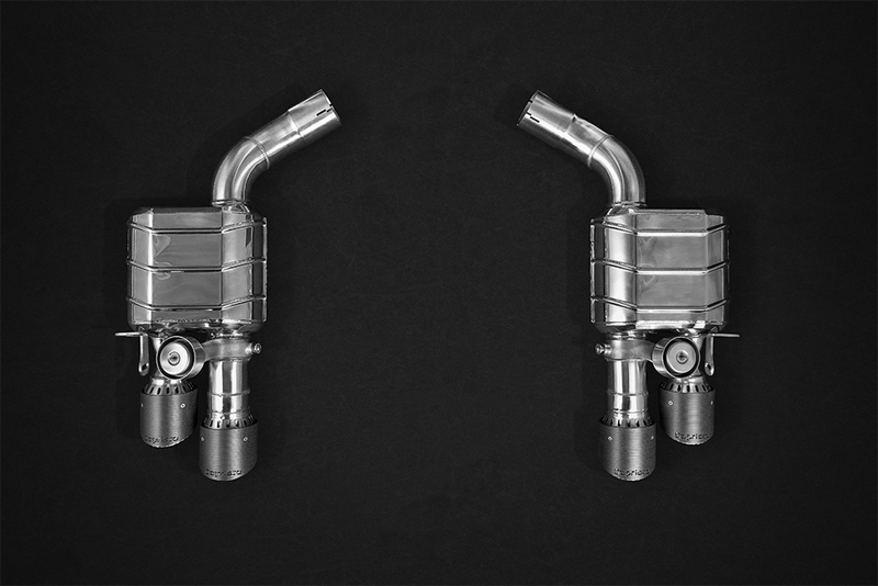 Porsche Panamera 971 Turbo/S – Valved Exhaust System & Mid-Pipes (Carbon Fiber Tips) 02PO04703012