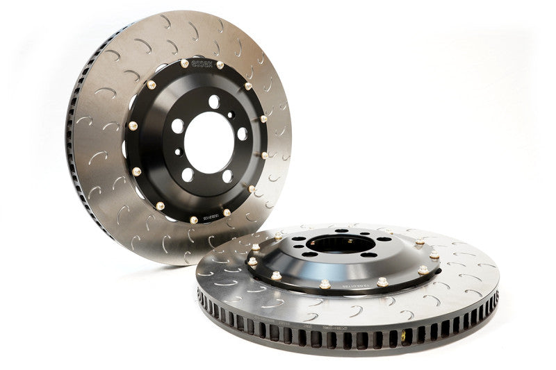 AP Racing by Essex 2-piece S Vane Competition J Hook Disc Pair (Front 408x34mm)- Porsche 718 GT4 RS