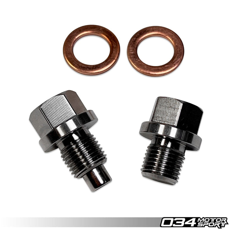 034MOTORSPORT REAR DIFFERENTIAL MAGNETIC DRAIN PLUG KIT, AUDI 8J/8P/8V/8V.5/8S/8Y, VW MK5/MK6/MK7/MK7.5/MK8