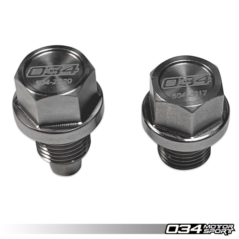 034MOTORSPORT REAR DIFFERENTIAL MAGNETIC DRAIN PLUG KIT, AUDI 8J/8P/8V/8V.5/8S/8Y, VW MK5/MK6/MK7/MK7.5/MK8