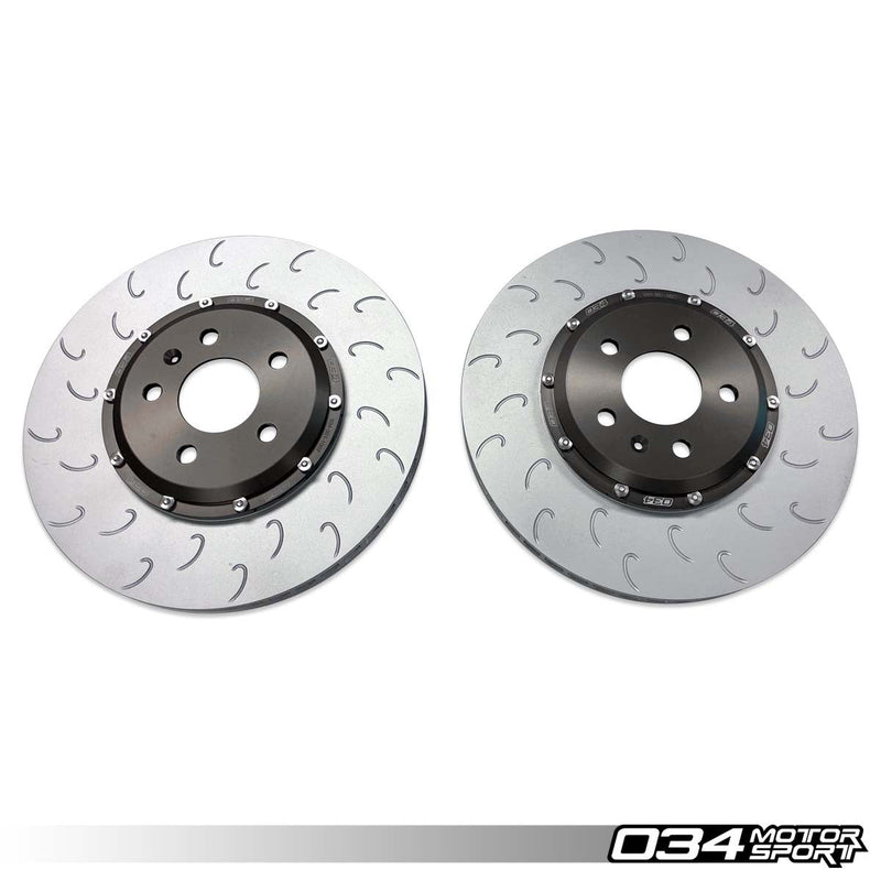 034MOTORSPORT 2-Piece Floating Front Brake Rotor Upgrade Kit for Audi B8/B8.5 S4/S5/Q5