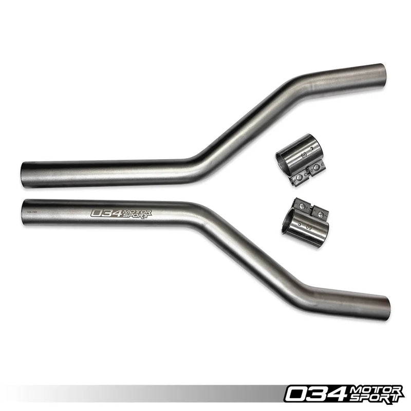 034Motorsport Res-X Front Resonator Delete, B9/B9.5 Audi S4/S5 3.0T