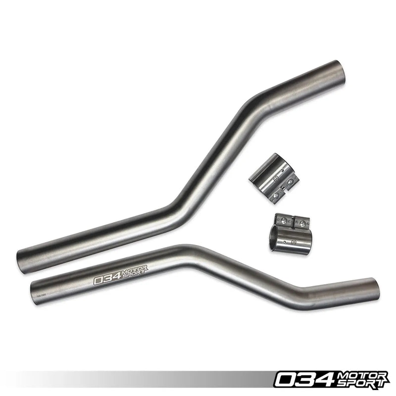 034Motorsport Res-X Front Resonator Delete, B9/B9.5 Audi S4/S5 3.0T
