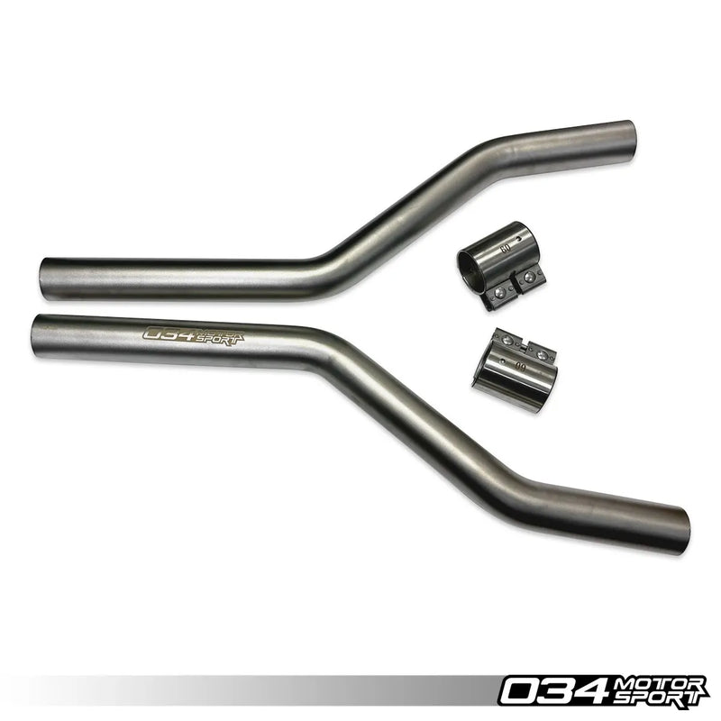 034Motorsport Res-X Front Resonator Delete, B9/B9.5 Audi S4/S5 3.0T
