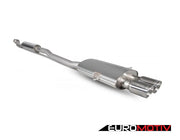 Resonated Cat-Back Exhaust System Polished 90Mm Daytona Tailpipes -