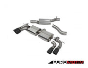 Resonated Cat-Back System - Valved With Monaco Quad Ceramic Tips