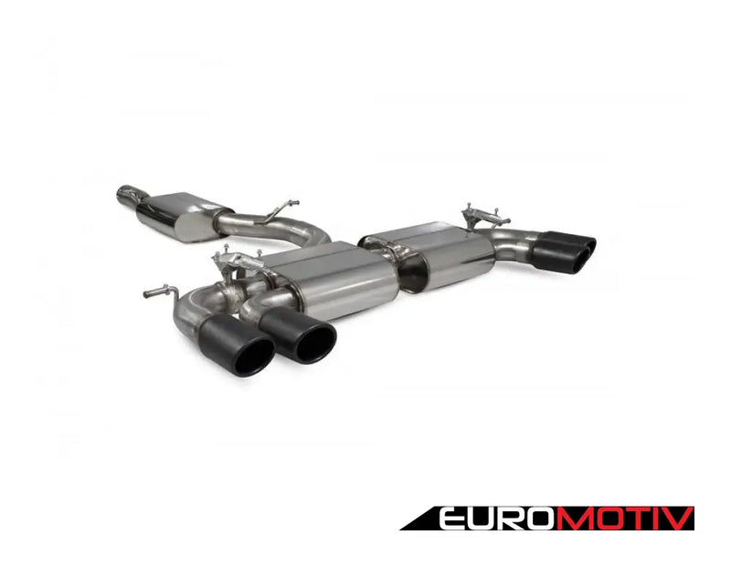 Resonated Cat-Back System - Valved With Monaco Quad Ceramic Tips