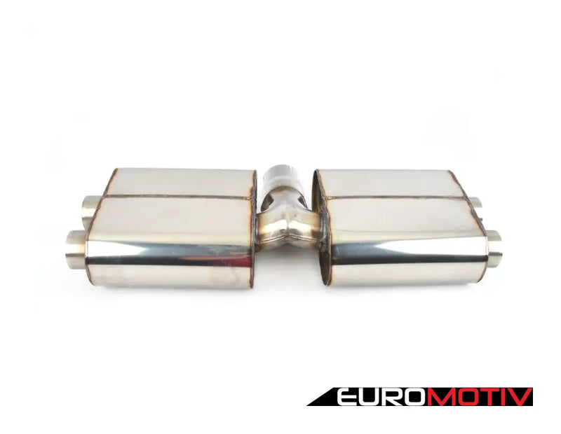 Resonated Cat-Back System - Valved With Monaco Quad Ceramic Tips