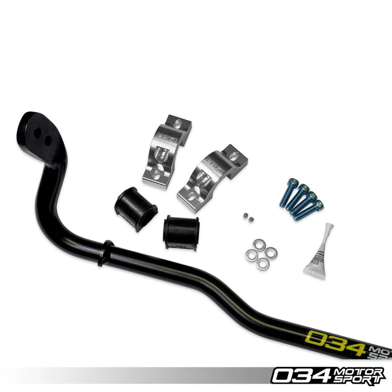 034Motorsport RS+ Adjustable Solid Rear Sway Bar Upgrade, MQB AWD