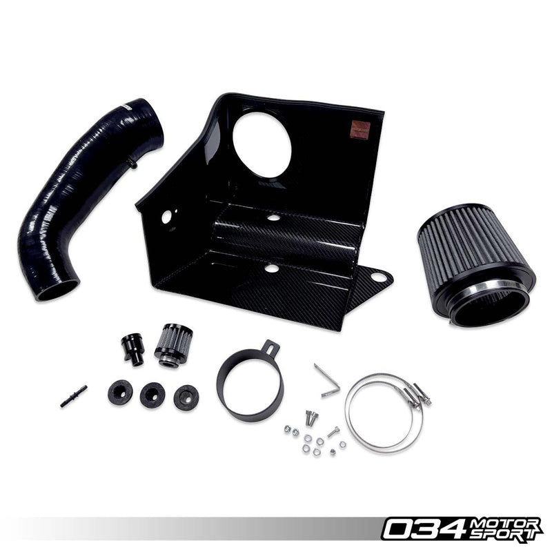 034MOTORSPORT S34 CARBON FIBER INTAKE, 8V/8V.5 AUDI A3/S3/TT/TTS, MK7/7.5 VW GOLF/GTI/R, MK7 VW GLI, 1.8T/2.0T GEN 3