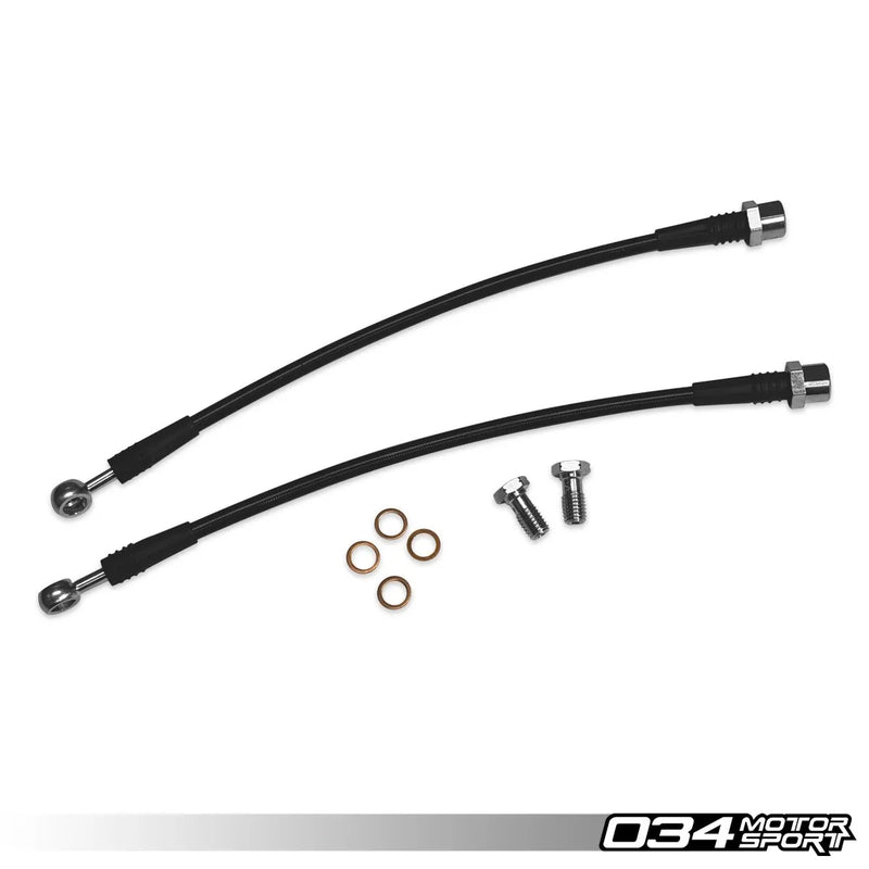 034Motorsport Stainless Steel Braided Lines, Rear, B9/B9.5 Audi A4/S4, A5/S5/RS5, Q5/SQ5