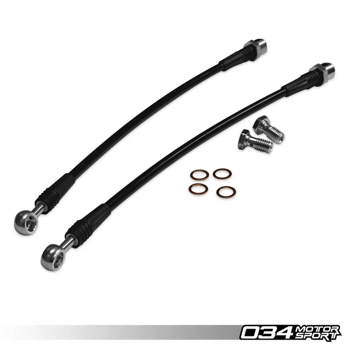 034Motorsport Stainless Steel Braided Lines, Rear, B9/B9.5 Audi A4/S4, A5/S5/RS5, Q5/SQ5