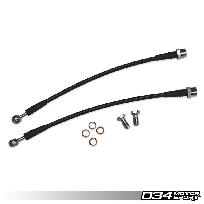 034Motorsport Stainless Steel Braided Lines, Rear, B9/B9.5 Audi A4/S4, A5/S5/RS5, Q5/SQ5