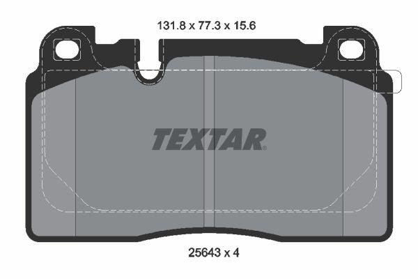 TEXTAR Brake Pad Set 2564302