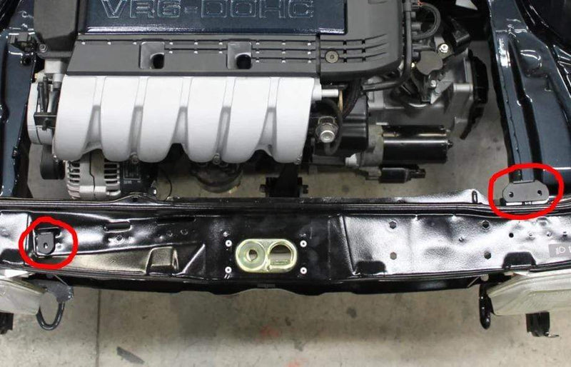 Fabless Adjustable Upper Radiator Mounts (Mk3 VR6 Radiator)