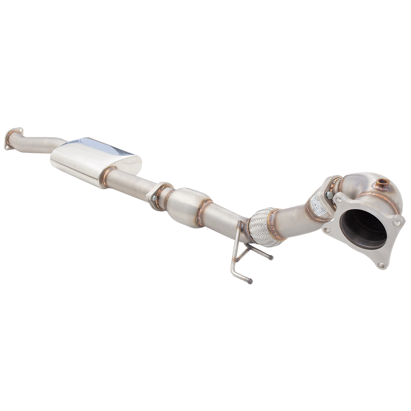 XForce 3" Downpipe and Cat Kit | 2010-2012 Volkswagen Golf R (ES-VW07-XFKITB)