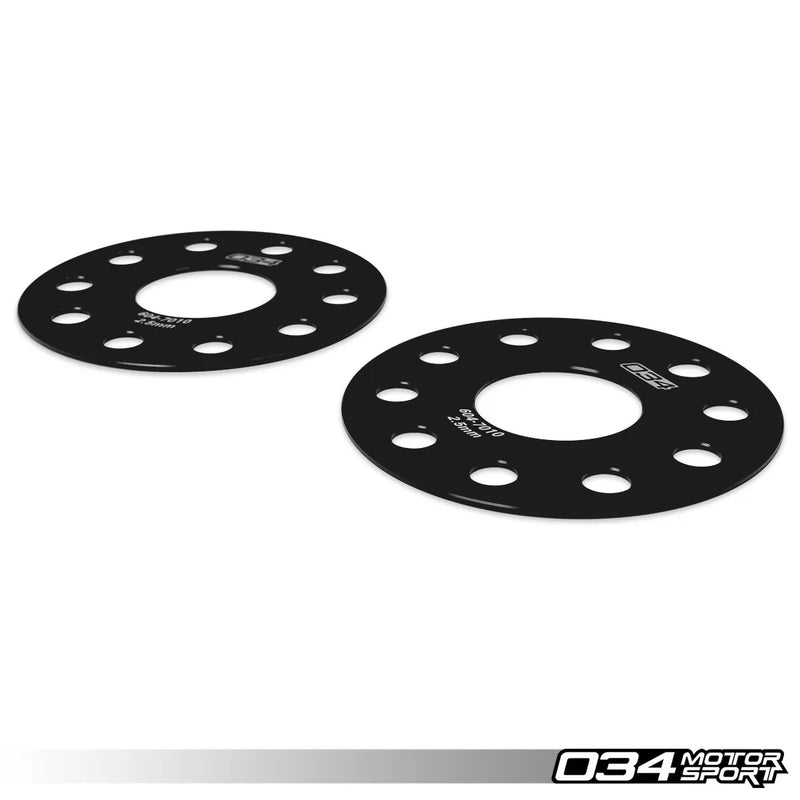 034Motorsport Wheel Spacer Pair, 2.5mm, Volkswagen & Audi 5x112 with 57.1mm Center Bore